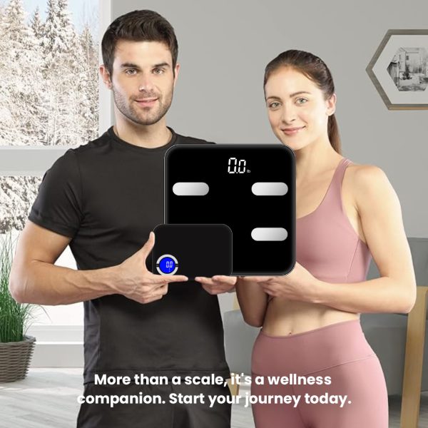 Girl and Boy Holding NextLevelFit Black Bodyweight and Nutrition Scale